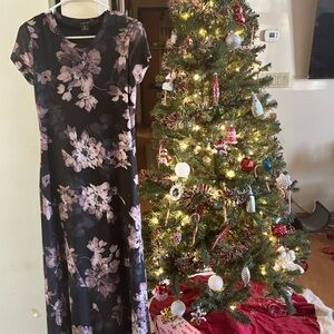 Rachel Zoe Black and Pink Floral Women’s Dress